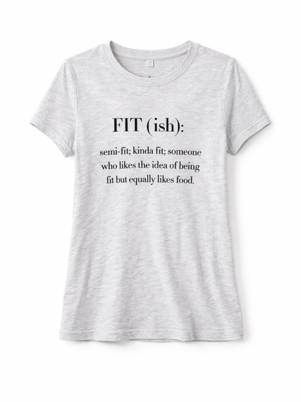 Kittenish FIT(ish) Graphic Tee Gray Short Sleeve Size Large
